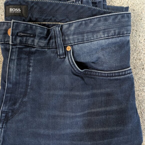 HUGO BOSS DENIM JEANS MAINE2 REGULAR FIT MEN’S 34x34 Blue - Picture 6 of 14